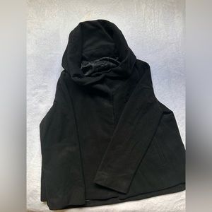 Zara Black Double Breasted Wool Coat